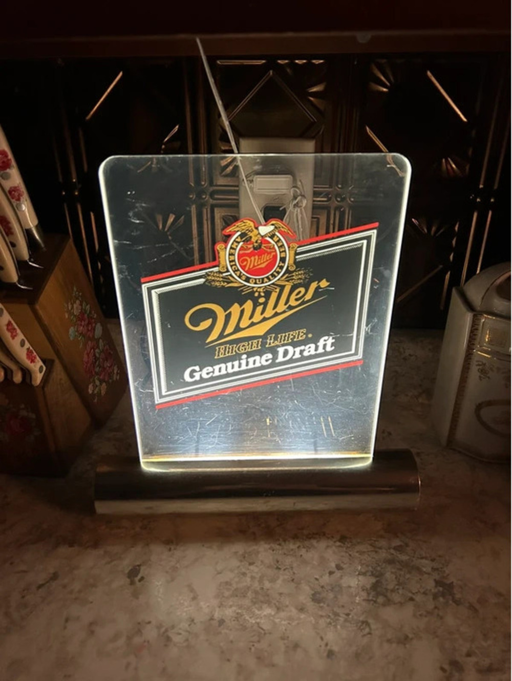 Vintage lighted sign